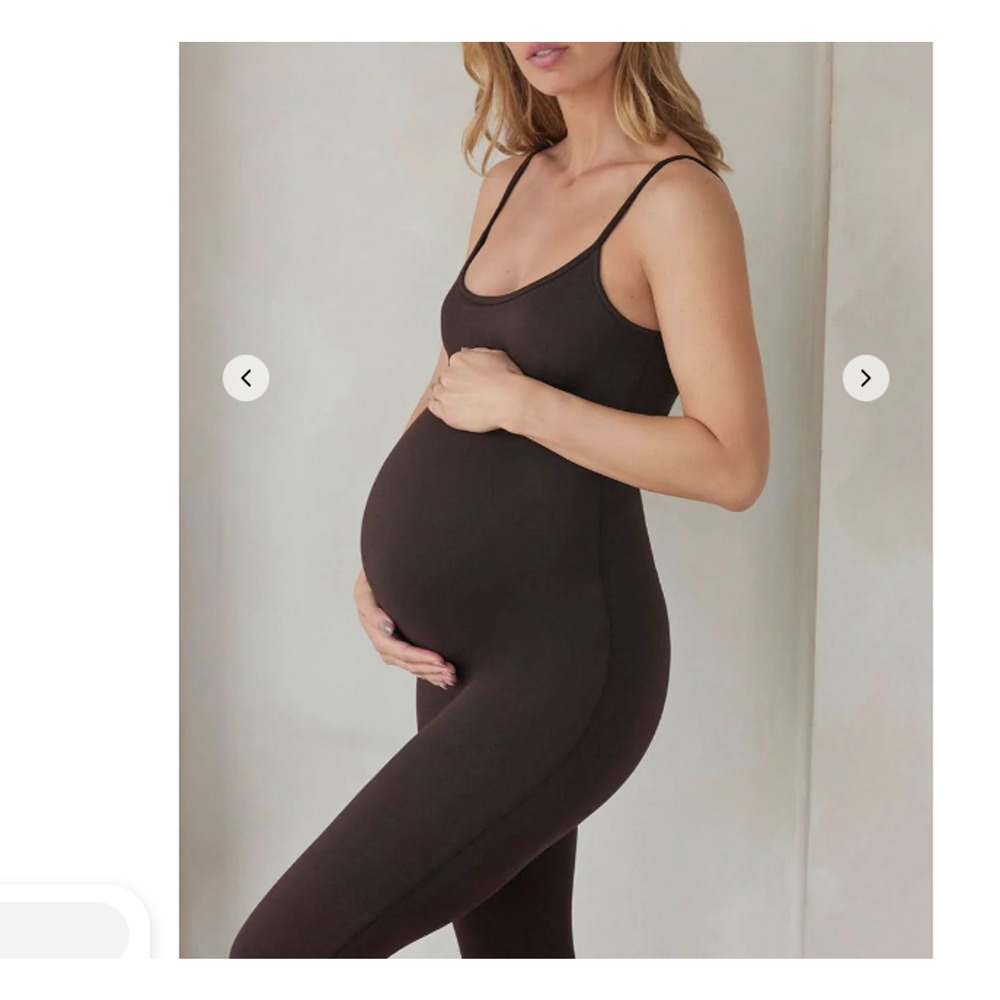 Maternity Seamless Tank Jumpsuit - Brown